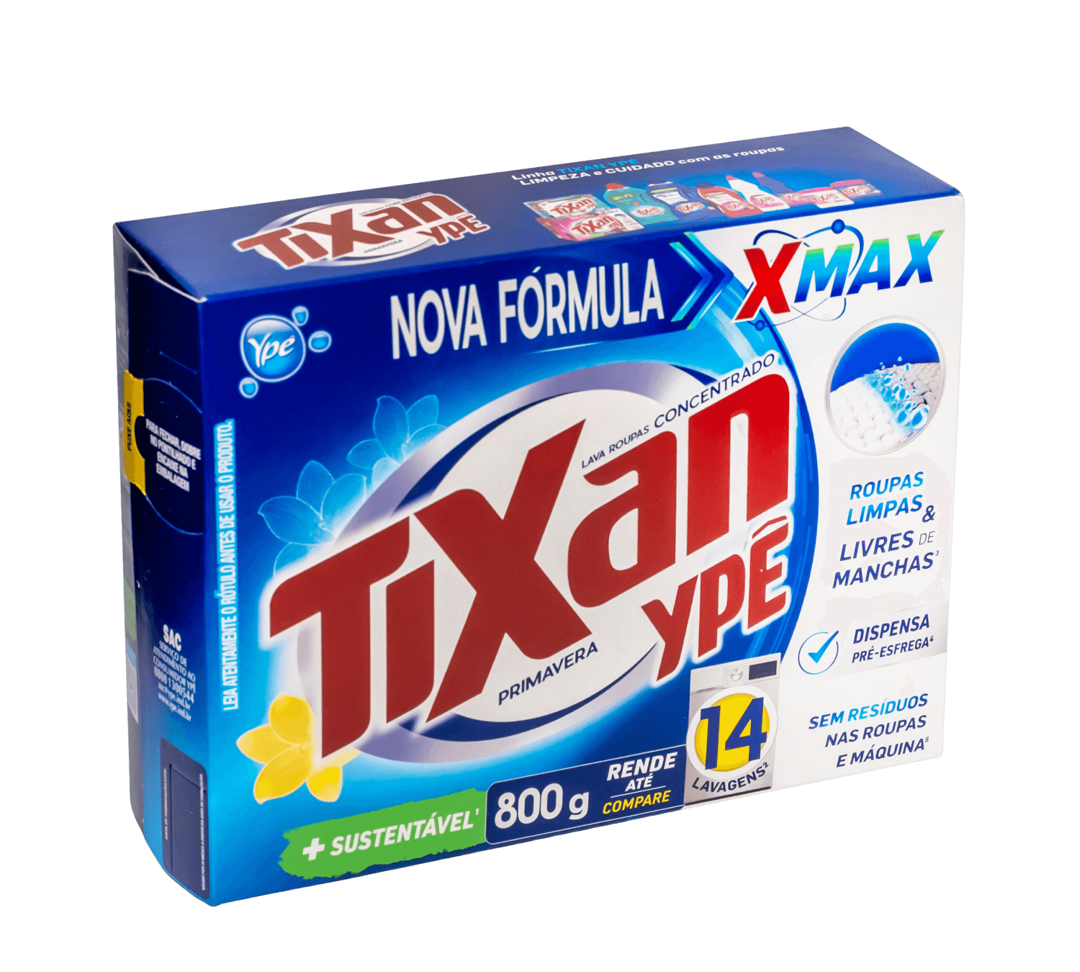 embalagem do sabão em pó TIxan Ypê