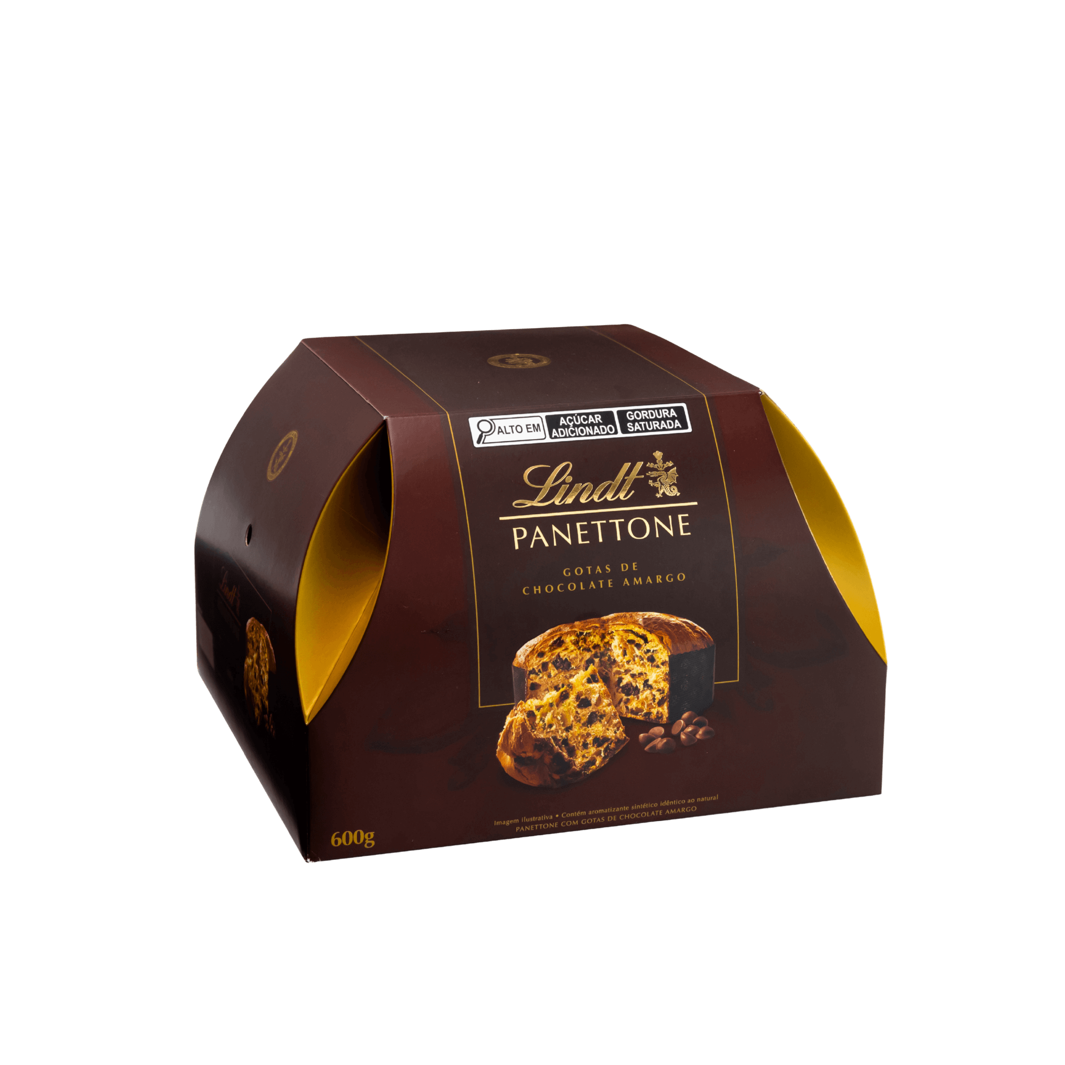 embalagem de panettone Lindt