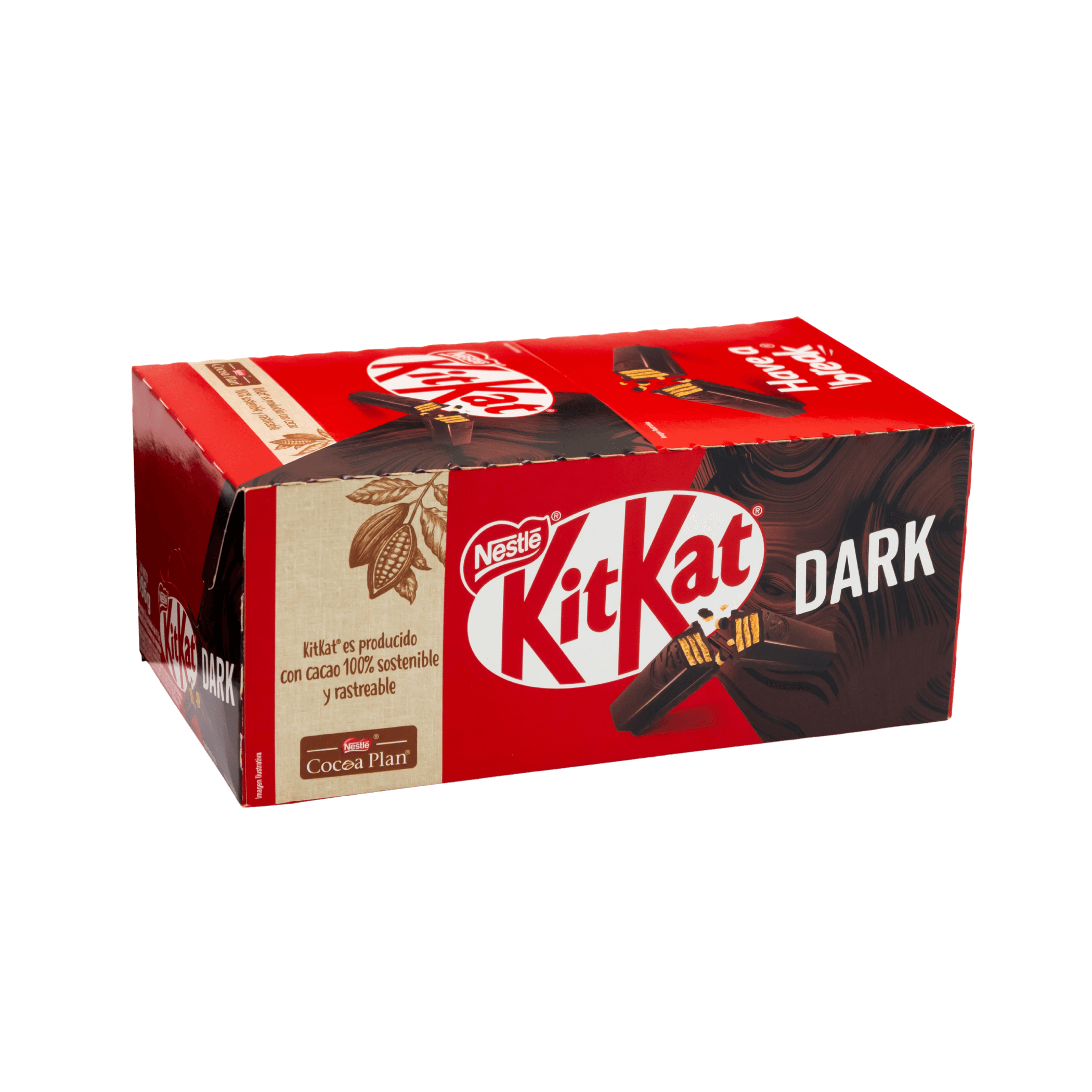 embalagem de kitkat dark
