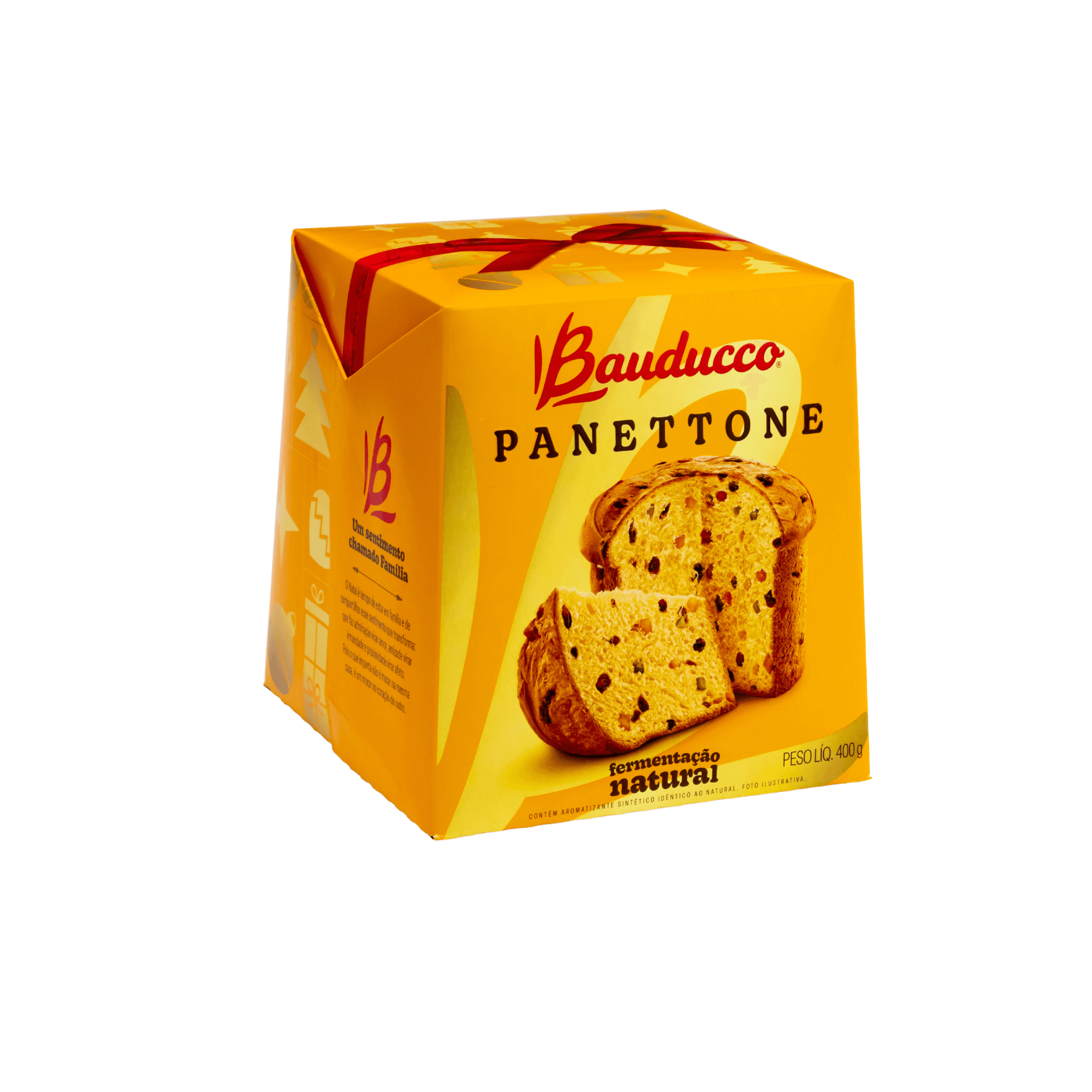 embalagem de panettone Bauducco