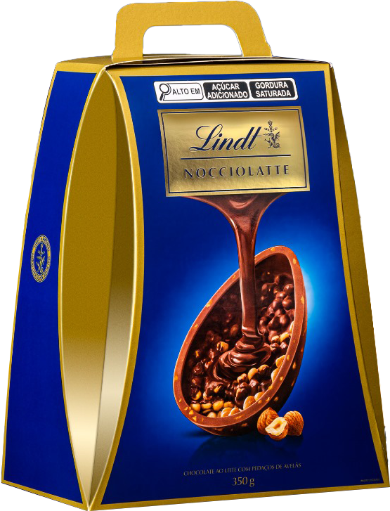 embalagem do ovo de páscoa da marca Lindt